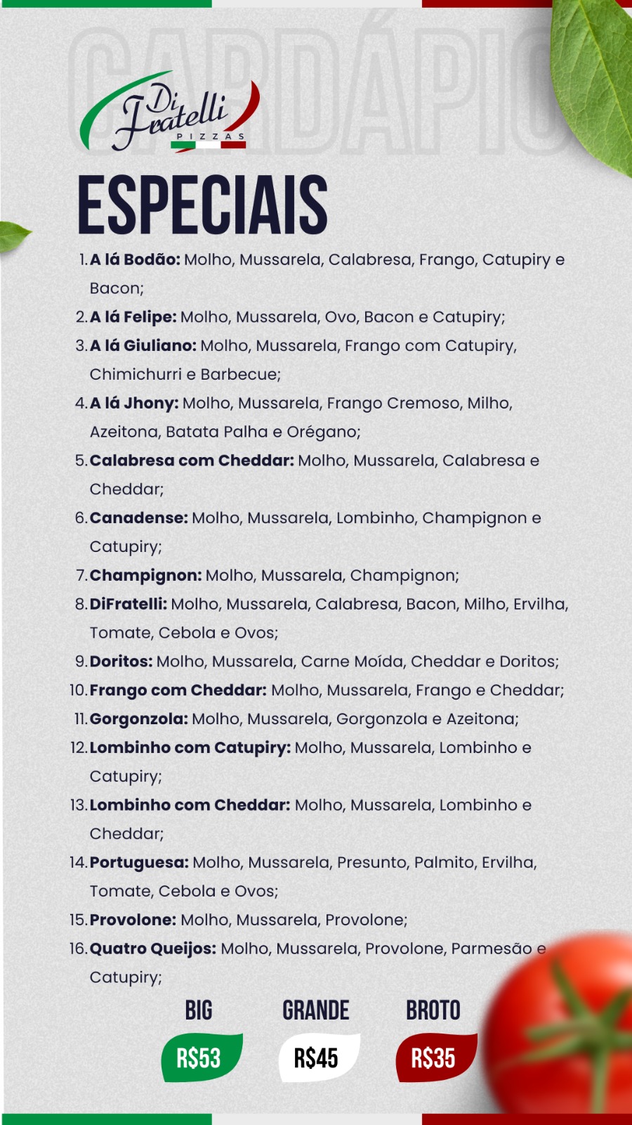 home 1 difratelli especiais